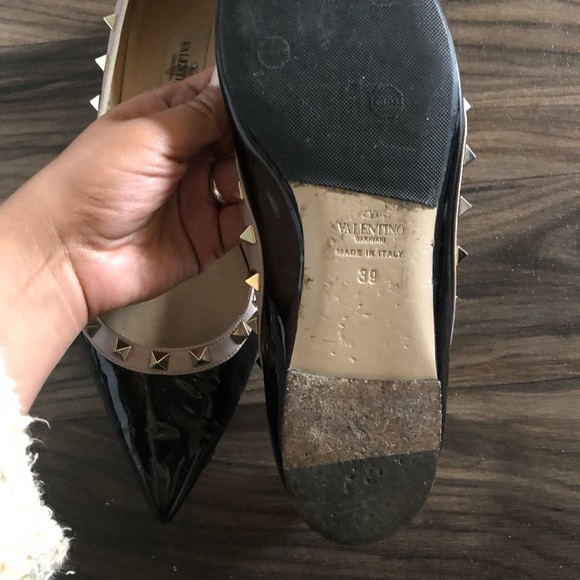 Valentino rockstud flats black - Picture 4 of 4